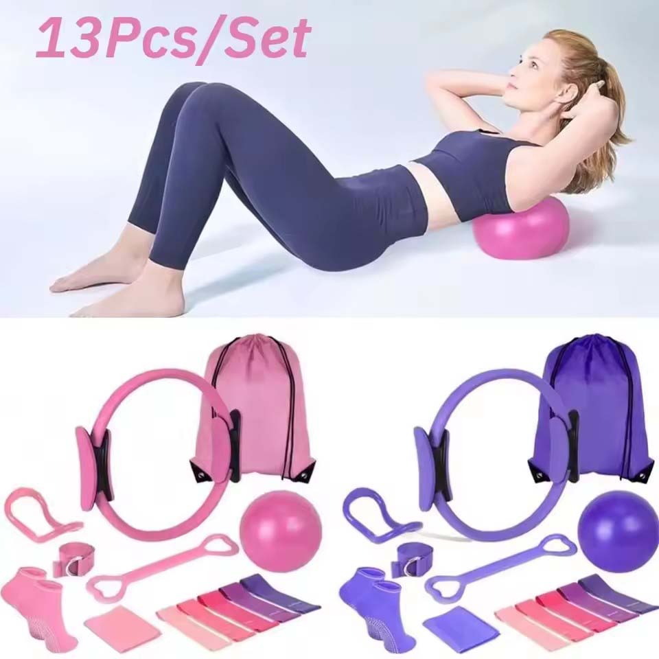 Pilates Yoga For Weight Loss - مجموعة من 13 قطعة لتمارين اليوغا