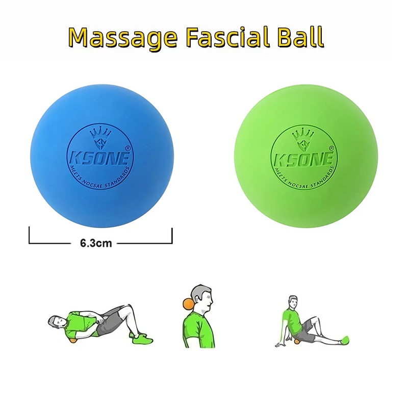 Pilates Yoga Ball - المطاط اللفافة تدليك الكرة اليوغا اللياقة