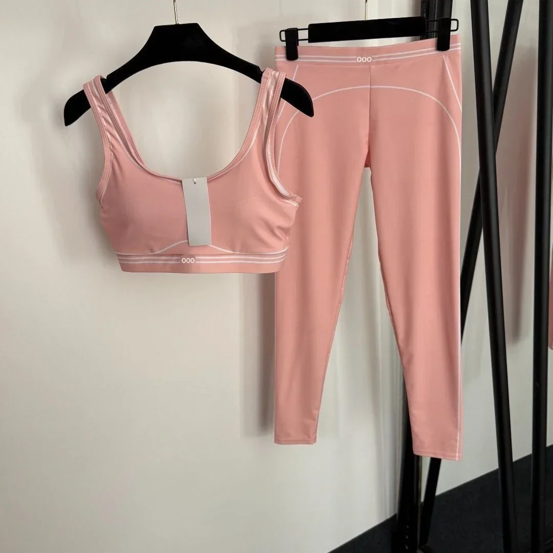 Pilates Yoga Fit - طقم رياضي نسائي من قطعتين (توب