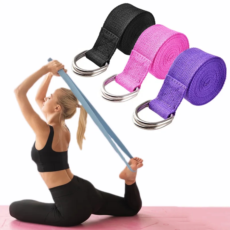 Pilates Yoga Ring - 183*3.8 سنتيمتر حزام اليوغا القطن ممارسة