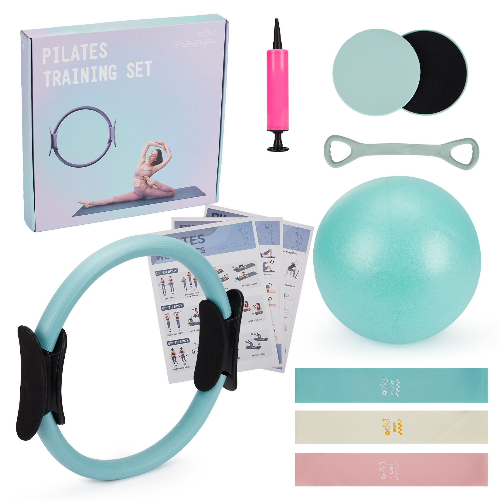 Pilates Yoga Ring - مجموعة تدريب البيلاتس، حلقة بيلاتس 6