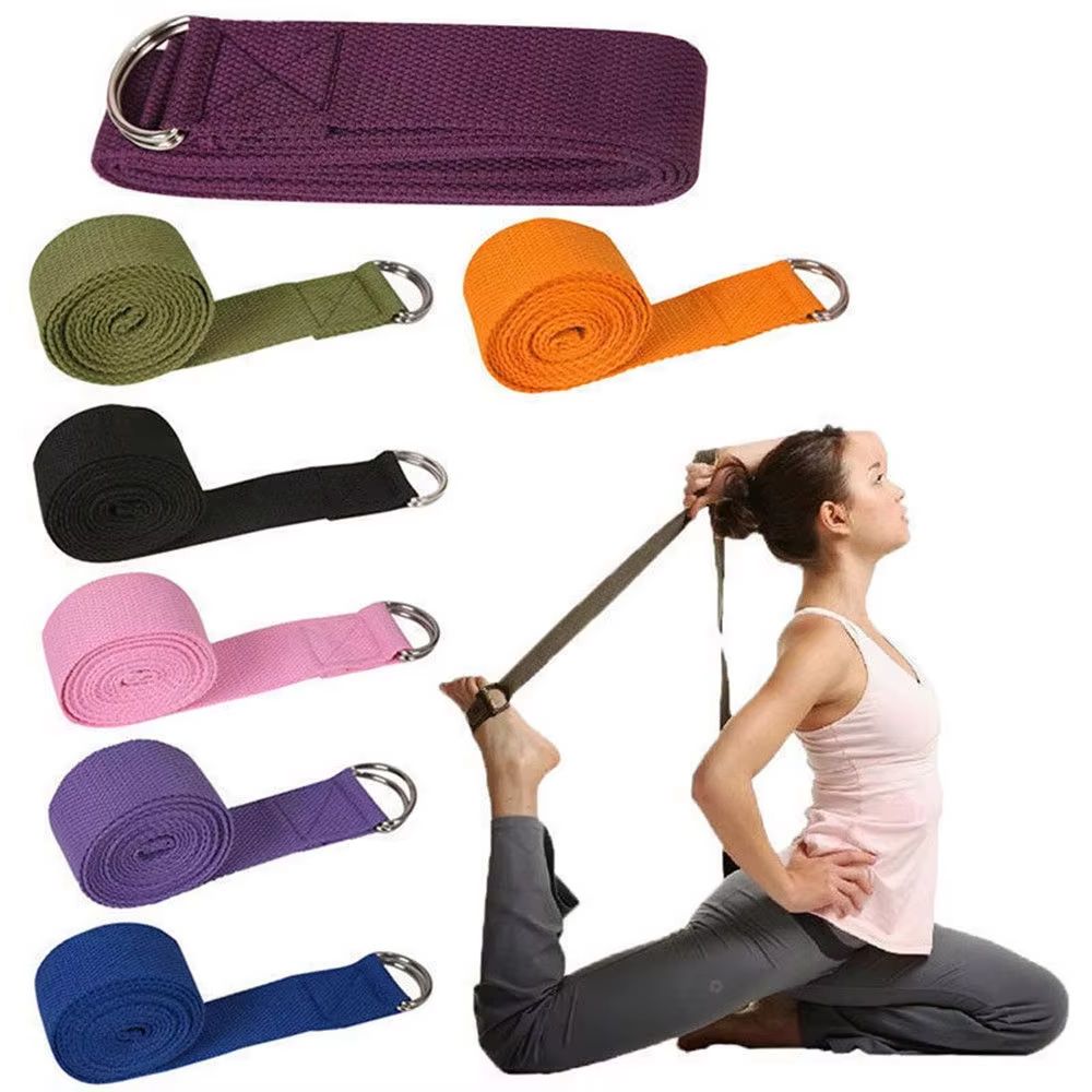 Pilates Yoga Ring - حزام يوجا رياضي بطول 180 سم،
