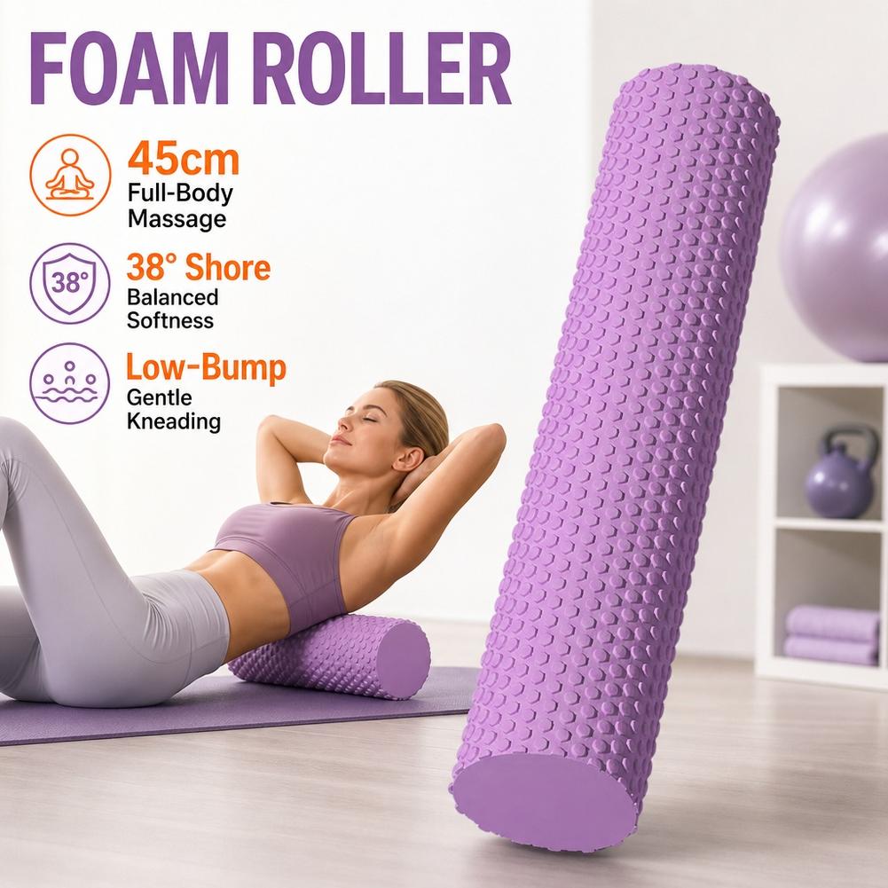 Pilates Yoga Ball - أسطوانة تدليك من رغوة EVA لليوغا