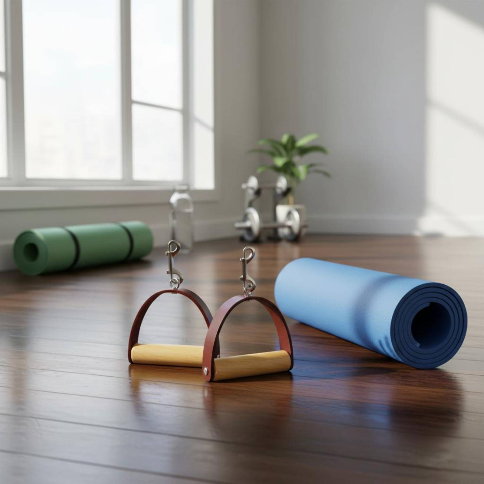 قطعتان/مجموعة مقابض جلدية للبي - مراجعة Pilates & Yoga With Harna وسعره